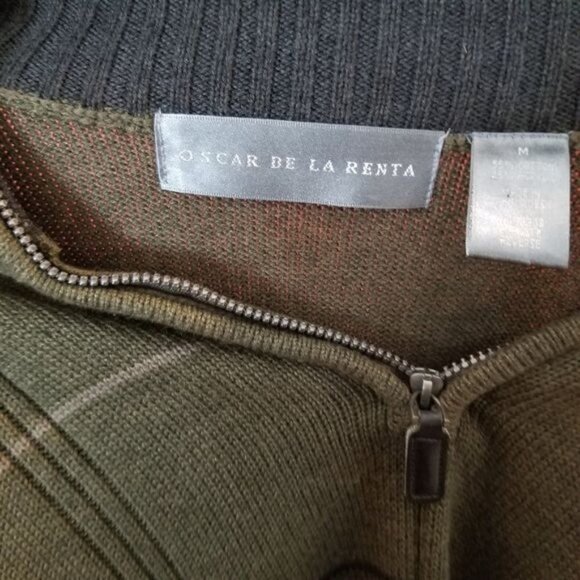 Oscar de la Renta Winter Green Sweater - Picture 3 of 5